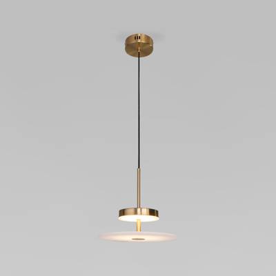 Светодиодный подвесной светильник с мраморным рассеивателем 40342 LED латунь, LED