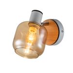 Спот Escada 10177/1A E14*40W White/Chrome/Wood