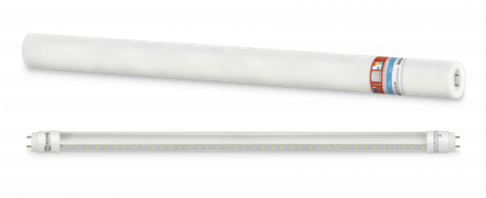 Лампа светодиодная LED-T8R-П-PRO 10Вт линейная прозрачная 6500К холод. бел. G13R 1000лм 230В 600мм поворотн. IN HOME 4690612030944
