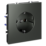 VLS040106 Розетка встраиваемая VOLTUM S70 с заземлением 16А, (титан) (ТМ Maytoni)