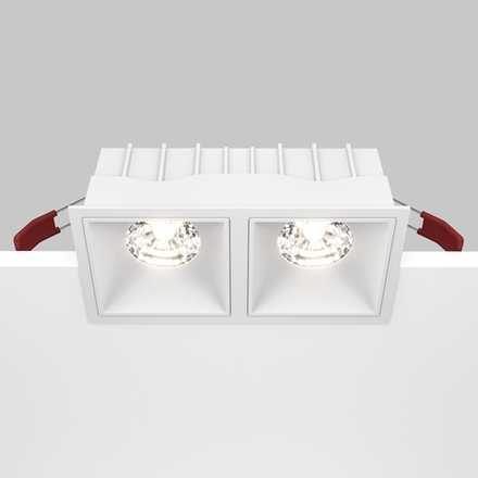 Встраиваемый светильник Alfa LED 4000K 2x15Вт 36° Dim Triac, DL043-02-15W4K-D-SQ-W. TM Maytoni