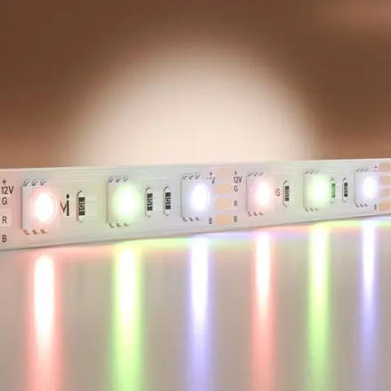 Светодиодная лента Базовая 12В 5050 14,4Вт/м Цветная (RGB) 5м IP20 201195. TM Maytoni