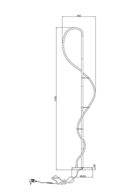 Торшер Arte Lamp KLIMT A2850PN-35BK, 1хLED