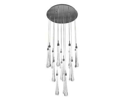 07860-18A,02 Люстра каскадная Асмер хром d50 h300 Led 54W (4000k)