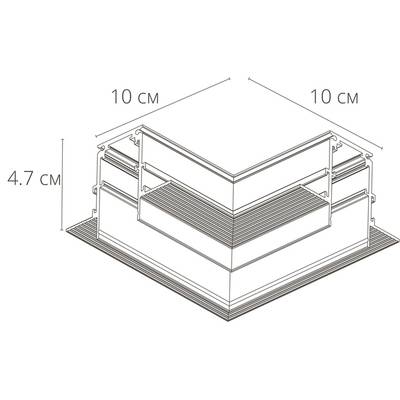 Коннектор угловой для магнитного шинопровода Arte Lamp LINEA-ACCESSORIES A480733