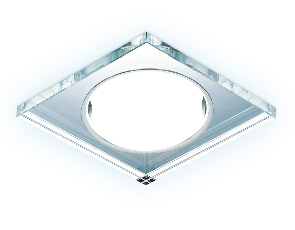 Встраиваемый точечный светильник со светодиодной лентой G215 CL/CH/CLD хром/прозрачный GX53+3W(LED COLD)