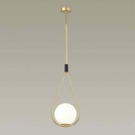 4810/1A PENDANT ODL21 493 золтой/черный/белый Подвес E14 1*40W FLARI