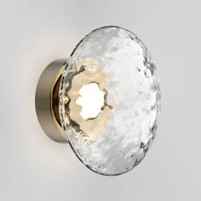 Настенный светильник с прозрачным стеклянным плафоном 50389/1 LED латунь