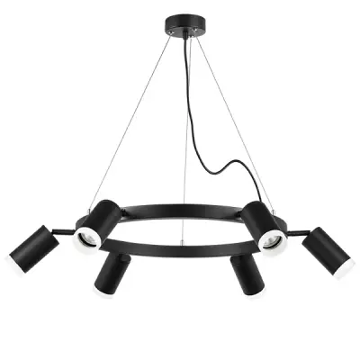 LR0163760 Люстра RULLO 6х50W GU10 ЧЕРНЫЙ (571016+214437-6+202430-6)