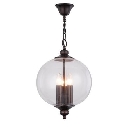 SL362.303.03 Светильник подвесной ST-Luce Коричневый/Прозрачный E14 3*60W