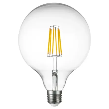 933202 Лампа энергосберегающая LED FILAMENT 220V G125 E27 10W=100W 920LM 360G CL 3000K 30000H