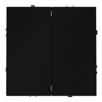 VLS020508 Перекрестный переключатель встраиваемый VOLTUM S70 двухклавишный 10А, (черный матовый). (ТМ Maytoni)