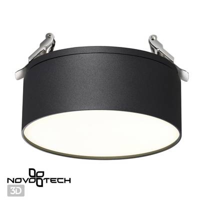 358753 SPOT NT21 274 черный Светильник встраиваемый светодиодный IP20 LED 24W 4000K 2100Лм 100-265V PROMETA
