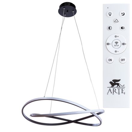 Подвесная люстра Arte Lamp SWING A2522SP-2BK, 1хLED
