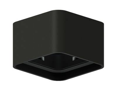 Корпус светильника накладной для насадок 70*70mm C7833 SBK черный песок 95*95*H60mm MR16 GU5.3