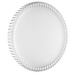 7673/ELN PALE SN 198 Светильник пластик/белый/прозрачный LED 76Вт 3000/4000/6000К D490 IP43 CCT ATIKO