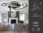 Светильник потолочный светодиодный с пультом FA4477/3 BK черный 62W 3000K+6400K/4200K/6400K+3000K D560*75 (ПДУ ИК)