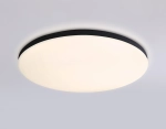 Потолочный светодиодный светильник с Wi-Fi Яндекс Алисой/Tuya/Smart Home/Alexa FZ2004 BK черный IP54 20W 3000K-6500K+RGB D300*55 (ПДУ ИК)