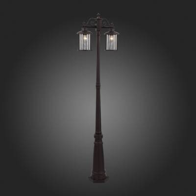 SL080.425.02 Светильник уличный наземный ST-Luce Темный кофе/Прозрачный, Темный кофе E27 2*100W