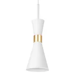 816016 Люстра DUMO 1х40W E14 БЕЛЫЙ МАТОВЫЙ/ЗОЛОТО Lightstar