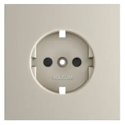 VLS000703 Накладка для розетки с заземлением и защитными шторками, S70 (кашемир). (ТМ Maytoni)