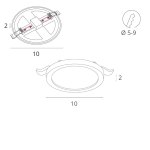 Встраиваемый светильник Arte Lamp MESURA A7977PL-1WH, LED