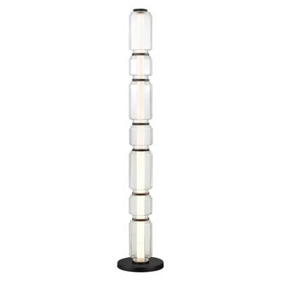 5409/53FL HIGHTECH ODL_EX24 37 черный/прозрачный/металл/стекло/акрил Торшер LED 53W 3000K 3200Лм JAM