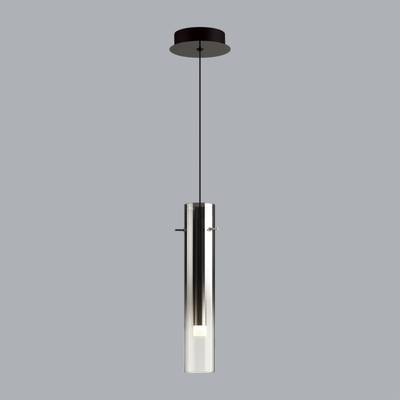 5062/5L PENDANT ODL24 317 черный/темн.хром/металл/стекло Подвес LED 5W 3000K SHINY
