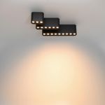 7092/8CL HIGHTECH ODL25 399 Потолочный светильник черный/металл/акрил IP20 LED 8W 3000K 220V SMALL