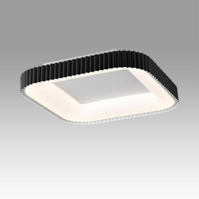7768/56L AVRA LED SN Светильник металл/белый/черный LED 56Вт+14Вт 3000-6000K 500х500 IP43 пульт ДУ+подсветка SHARMEL