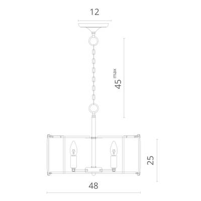 Подвесная люстра Divinare OSTIN 1100/02 SP-5, 5хE14