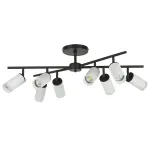 LR7283680 Люстра RULLO 8х50W GU10 ЧЕРНЫЙ/БЕЛЫЙ (571728+214436-8+202430-8)
