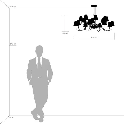 758162 Люстра подв. DIAFANO 16х40W G9 ЗОЛОТО/БЕЛЫЙ
