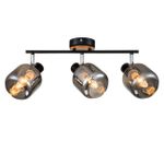 Спот Escada 10177/3A E14*40W Black/Chrome/Wood