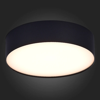 ST606.432.27 Светильник потолочный Черный LED 1*27W 3000K 2 340Lm Ra>85 120° IP20 D220xH55 185-265V