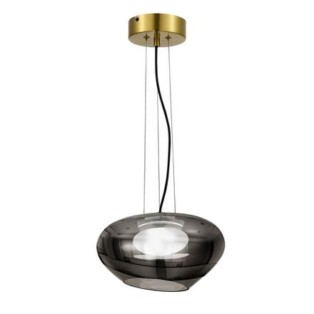 SL6019.303.01 Светильник подвесной ST-Luce Латунь/Дымчатый, Белый LED 1*10W 3000K