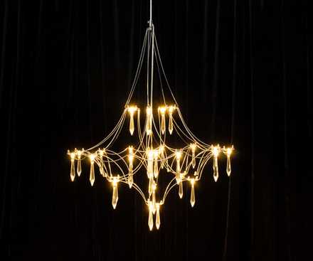 07881-60,02(21) Люстра диммируемая Галанта хром d60 h190 Led Osram 34*0,5W (3000-6000K) с пультом ДУ