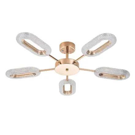 Потолочная люстра ARTE LAMP OVALE A2489PL-5GO, 1хLED