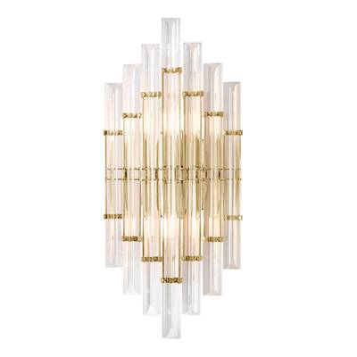 Бра Crystal Lux SARAGOSA AP2 BRASS/TRANSPARENTE 2880/402