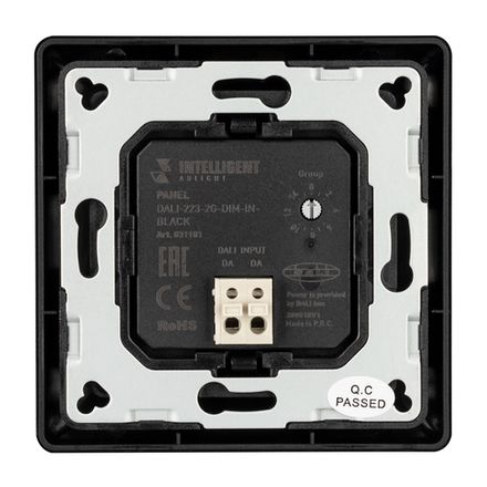 INTELLIGENT ARLIGHT Панель DALI-223-2G-DIM-IN-BLACK (BUS) (IARL, -)