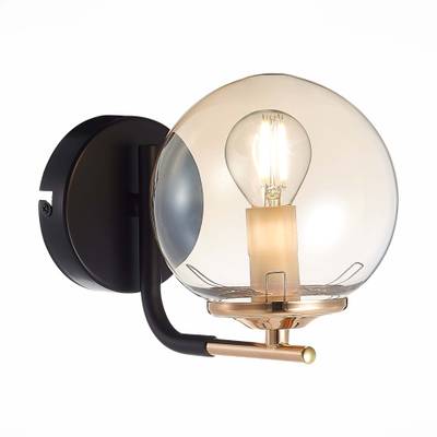 SLE106901-01 Бра Черный/Янтарный E14 1*40W