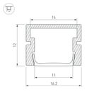 Профиль PDS-SM-3000 ANOD BLACK (Arlight, Алюминий)
