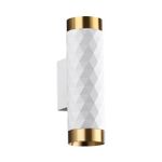 4286/2W HIGHTECH ODL22 403 белый/золотистый/металл Настенный светильник IP20 LED GU10 max 2*10W AD ASTRUM
