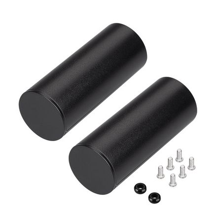 Заглушка ROUND-D36-360 BLACK с отверстием (Arlight, Металл)