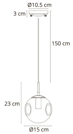 Подвесной светильник Arte Lamp TUREIS A9915SP-1CC, 1хE14