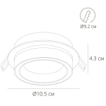 Точечный встраиваемый светильник Arte Lamp ATIK A4513PL-1BK, 1хGX53