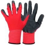 Перчатки хозяйственные PARK EL-C3032, размер 10 (XL), цв. красный с серым