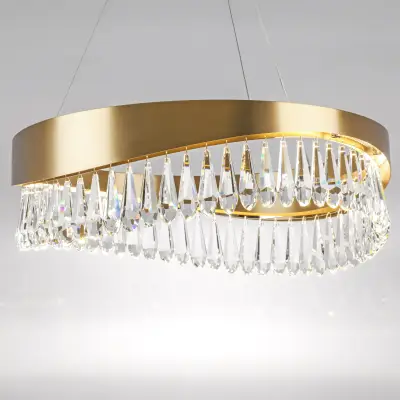 703163 Люстра HELIO 30W LED 2778LM ШАМПАНЬ 3500K Lightstar