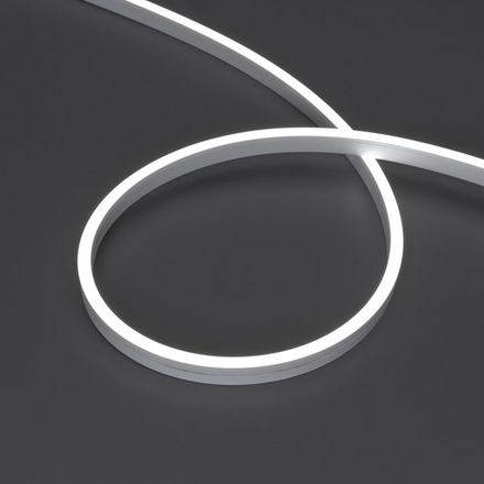 Герметичная лента MOONLIGHT-5000S-SIDE-2835-120-24V White (6х12mm, 10W, IP67) (Arlight, Вывод кабеля прямой)