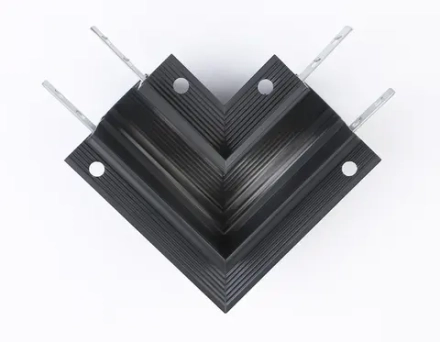 Коннектор угловой для встраиваемого шинопровода Magnetic GL3354 BK черный 85*85*H46.8